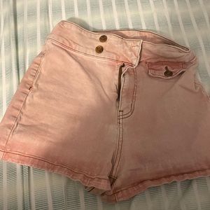 Pink high waisted free people shorts
